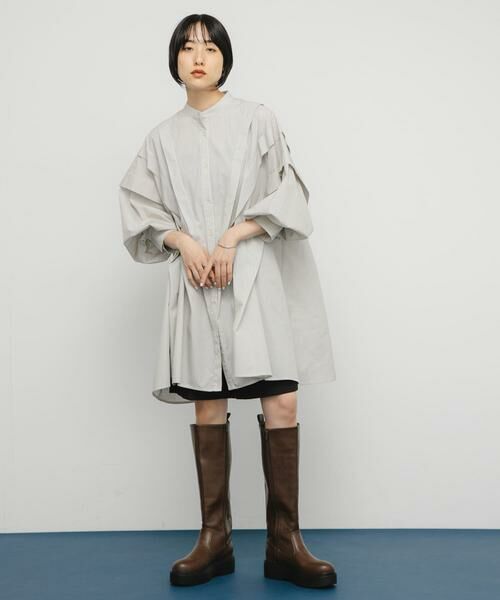 KBF / ケービーエフ ワンピース | ボリュームタックミニワンピース | 詳細14