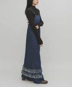 KBF / ケービーエフ ワンピース | フリンジデニムキャミワンピース