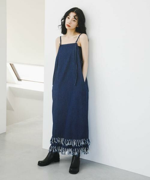 KBF / ケービーエフ ワンピース | フリンジデニムキャミワンピース | 詳細6