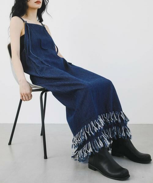 KBF / ケービーエフ ワンピース | フリンジデニムキャミワンピース | 詳細7