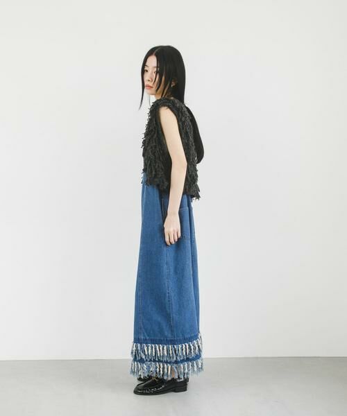 KBF / ケービーエフ ワンピース | フリンジデニムキャミワンピース | 詳細20