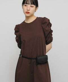 KBF / ケービーエフ ワンピース | シャーリングスリーブカットワンピース