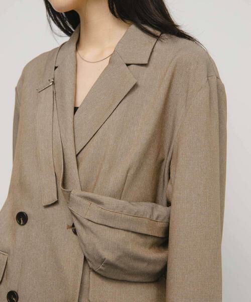 KBF / ケービーエフ その他アウター | バッグSETダブルジャケット | 詳細1