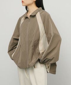 KBF / ケービーエフ ブルゾン | チェックZIPアップブルゾン