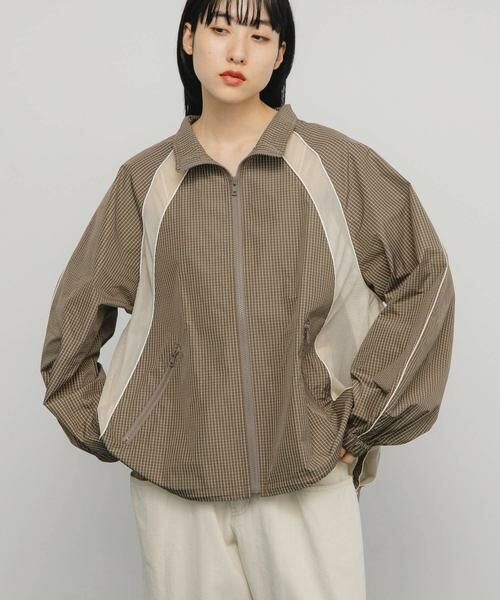 KBF / ケービーエフ ブルゾン | チェックZIPアップブルゾン | 詳細1