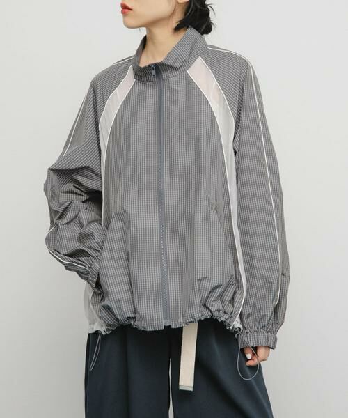 KBF / ケービーエフ ブルゾン | チェックZIPアップブルゾン | 詳細11