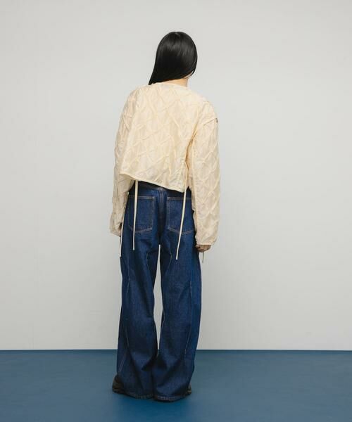 KBF / ケービーエフ ブルゾン | シャーリングショートジャケット | 詳細7