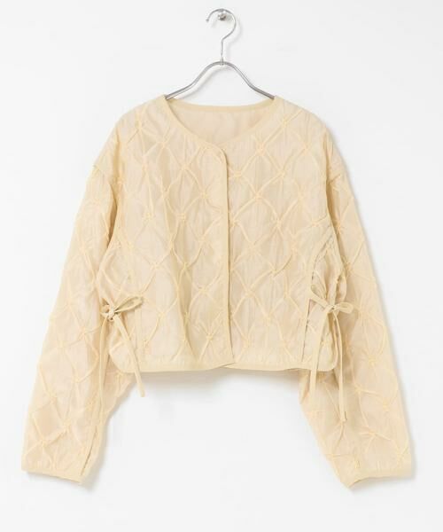 KBF / ケービーエフ ブルゾン | シャーリングショートジャケット | 詳細8