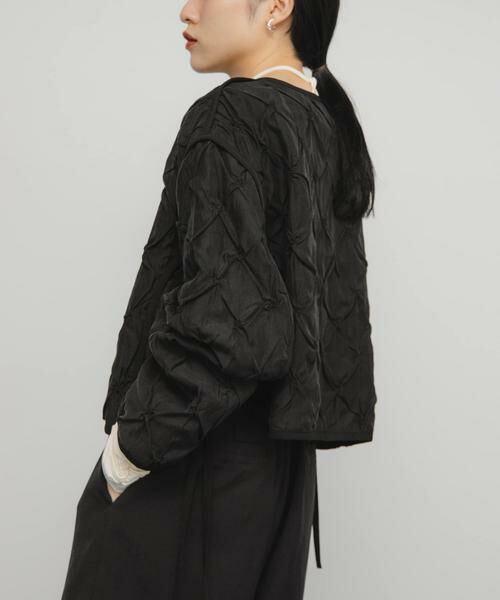 KBF / ケービーエフ ブルゾン | シャーリングショートジャケット | 詳細16