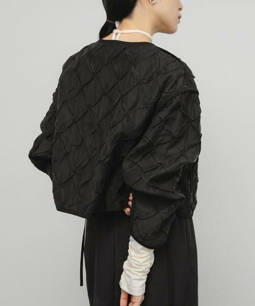 KBF / ケービーエフ ブルゾン | シャーリングショートジャケット | 詳細18