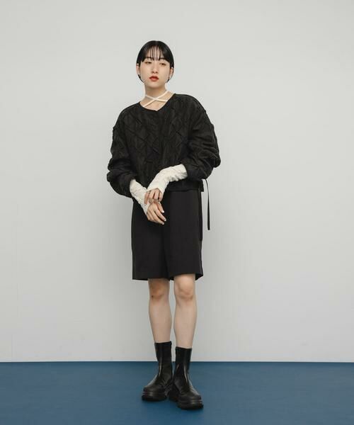 KBF / ケービーエフ ブルゾン | シャーリングショートジャケット | 詳細19