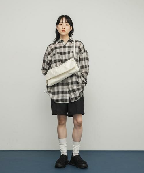 KBF / ケービーエフ ショルダーバッグ | ナイロンギャザーフラップBAG | 詳細14