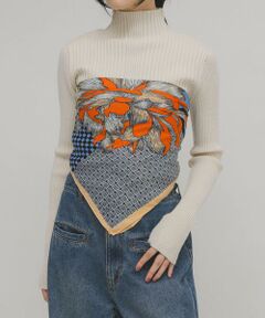 KBF / ケービーエフ バンダナ・スカーフ | フラワーデザインビッグスカーフ