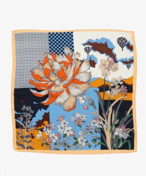 KBF / ケービーエフ バンダナ・スカーフ | フラワーデザインビッグスカーフ | 詳細8