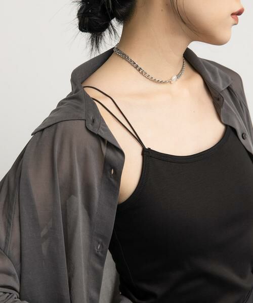 KBF / ケービーエフ キャミソール・チューブトップ | スパゲティダブルストラップキャミソール | 詳細6