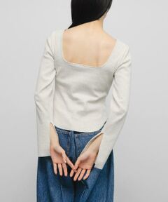 KBF / ケービーエフ Tシャツ | バックオープンカップ付ロンTEE