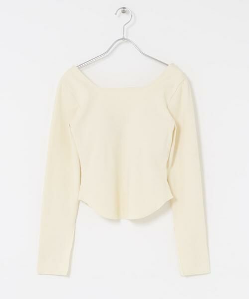 KBF / ケービーエフ Tシャツ | バックオープンカップ付ロンTEE | 詳細6