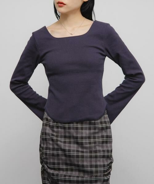 KBF / ケービーエフ Tシャツ | バックオープンカップ付ロンTEE | 詳細9