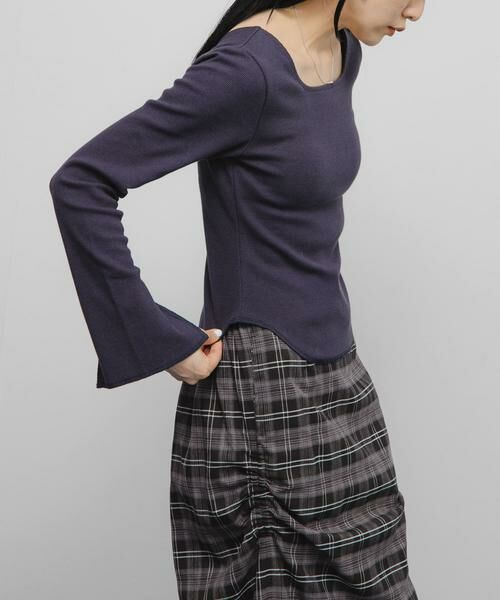 KBF / ケービーエフ Tシャツ | バックオープンカップ付ロンTEE | 詳細10