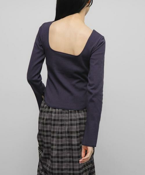 KBF / ケービーエフ Tシャツ | バックオープンカップ付ロンTEE | 詳細11