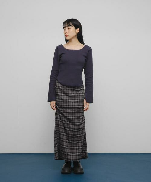 KBF / ケービーエフ Tシャツ | バックオープンカップ付ロンTEE | 詳細12