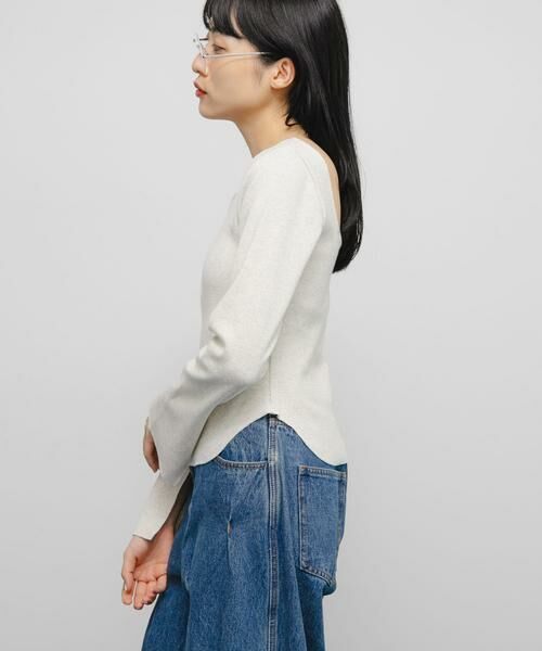 KBF / ケービーエフ Tシャツ | バックオープンカップ付ロンTEE | 詳細22