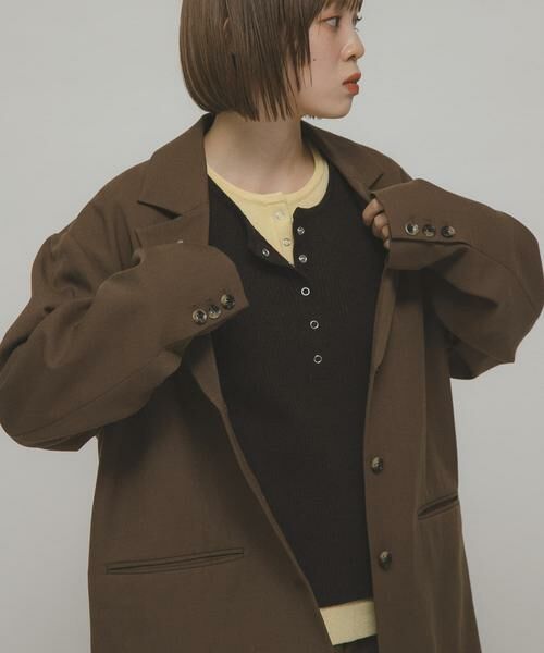 KBF / ケービーエフ ニット・セーター | レイヤードライクヘンリーニット | 詳細2