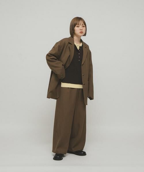 KBF / ケービーエフ ニット・セーター | レイヤードライクヘンリーニット | 詳細6