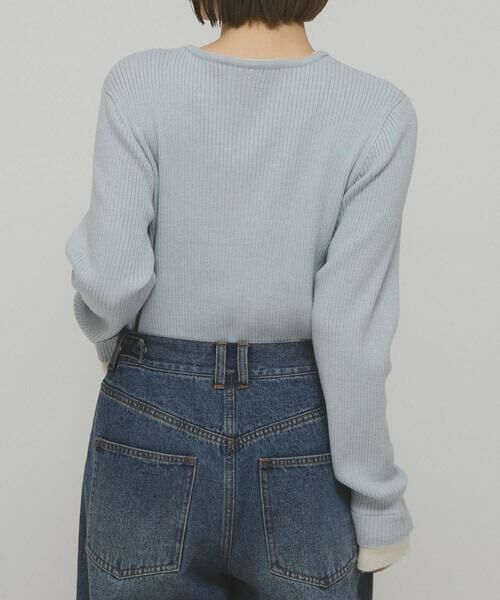 KBF / ケービーエフ ニット・セーター | レイヤードライクヘンリーニット | 詳細10