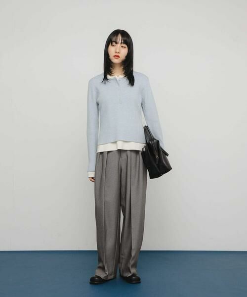 KBF / ケービーエフ ニット・セーター | レイヤードライクヘンリーニット | 詳細15