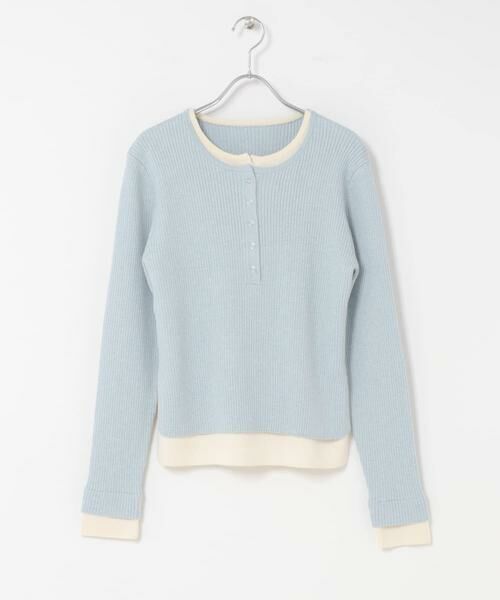 KBF / ケービーエフ ニット・セーター | レイヤードライクヘンリーニット | 詳細16