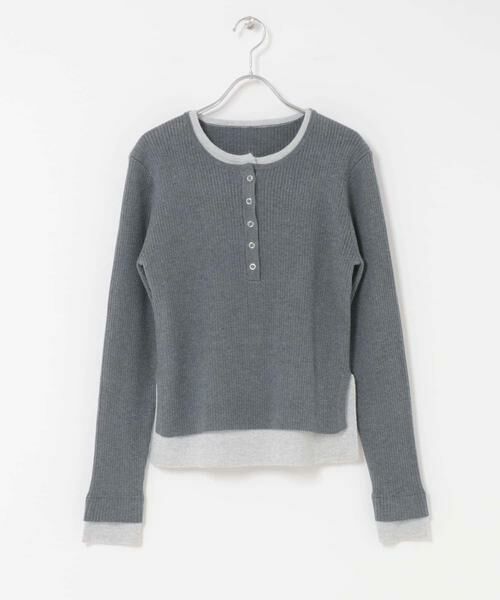 KBF / ケービーエフ ニット・セーター | レイヤードライクヘンリーニット | 詳細25