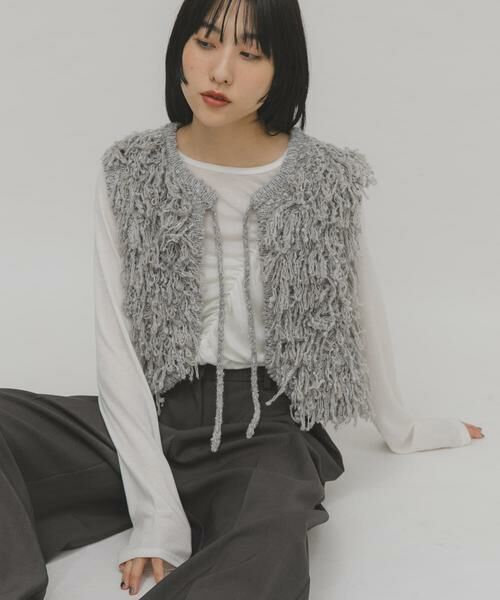 KBF / ケービーエフ ベスト | ループニットベスト | 詳細10