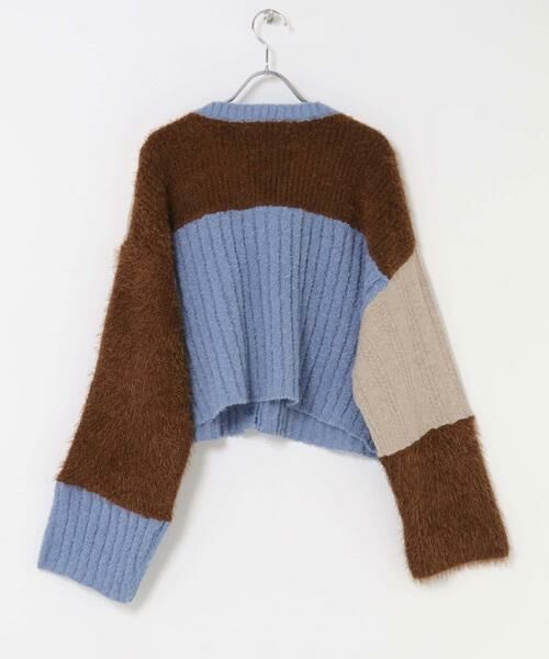 KBF / ケービーエフ カーディガン・ボレロ | パッチワークニットカーディガン | 詳細18
