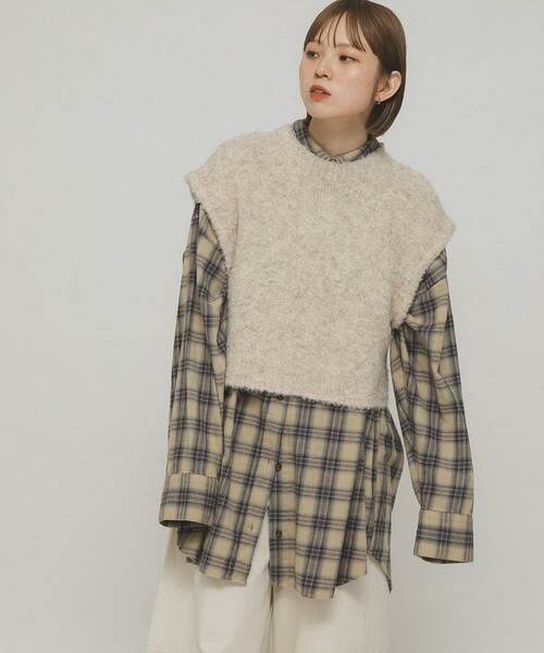 KBF / ケービーエフ シャツ・ブラウス | BIGチェックシャツ | 詳細1