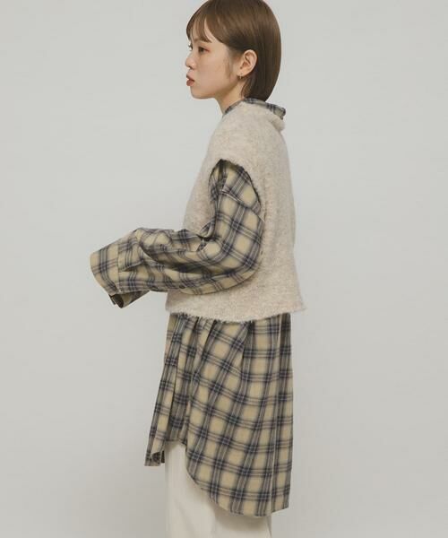 KBF / ケービーエフ シャツ・ブラウス | BIGチェックシャツ | 詳細2