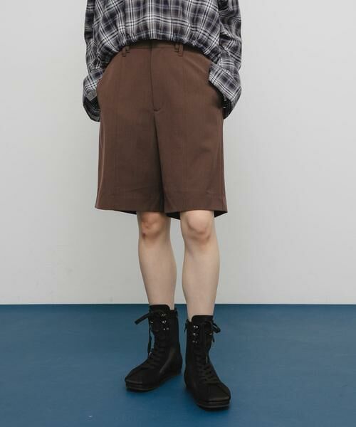 KBF / ケービーエフ ショート・ハーフ・半端丈パンツ | フロントステッチショートパンツ | 詳細2