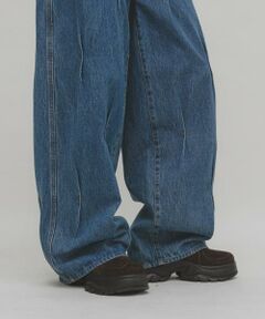 KBF / ケービーエフ デニムパンツ | タックWIDEデニム