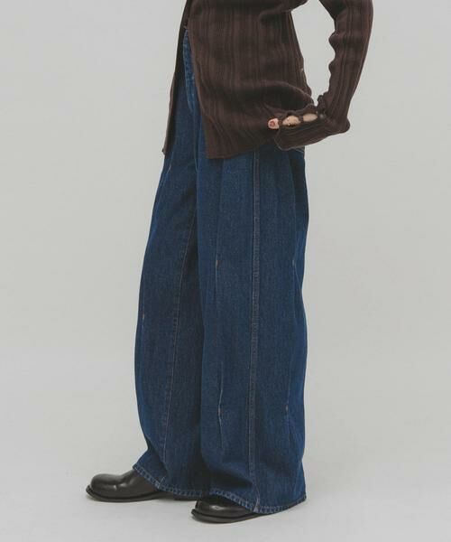 KBF / ケービーエフ デニムパンツ | タックWIDEデニム | 詳細1