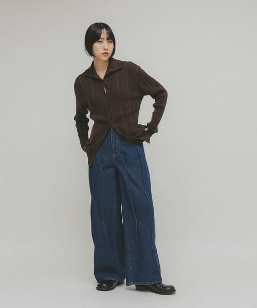 KBF / ケービーエフ デニムパンツ | タックWIDEデニム | 詳細2