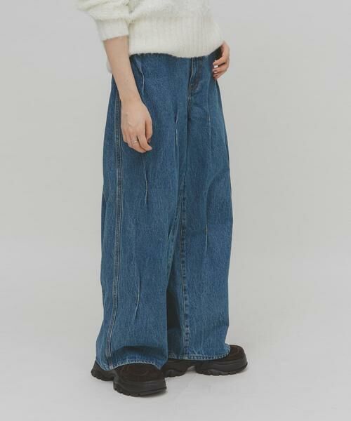 KBF / ケービーエフ デニムパンツ | タックWIDEデニム | 詳細16
