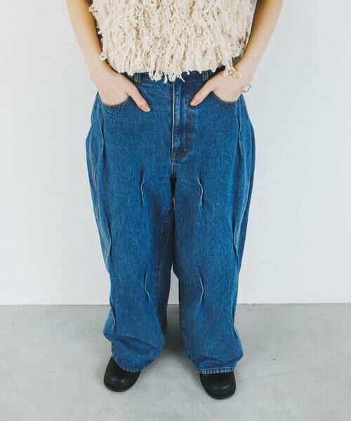 KBF / ケービーエフ デニムパンツ | タックWIDEデニム | 詳細19
