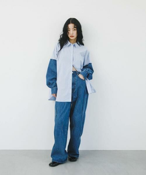 KBF / ケービーエフ デニムパンツ | タックWIDEデニム | 詳細21