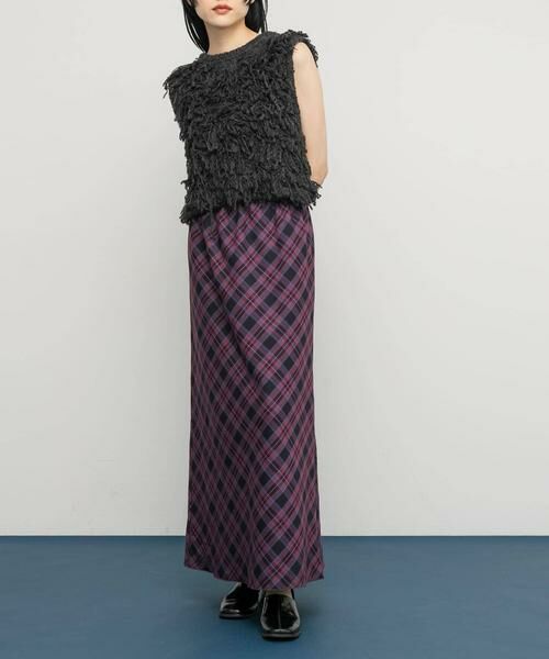 KBF / ケービーエフ スカート | チェックナロースカート | 詳細5