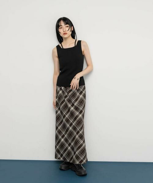 KBF / ケービーエフ スカート | チェックナロースカート | 詳細13