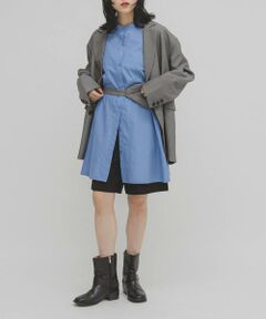 KBF / ケービーエフ ワンピース | WIDEフレアミニシャツワンピース