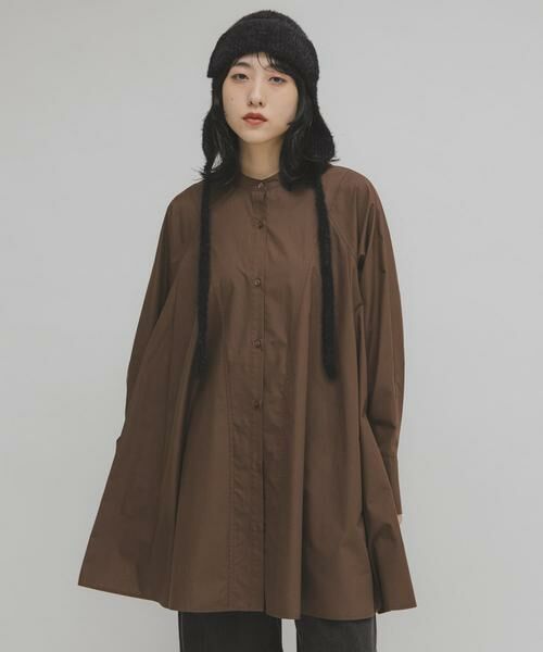 KBF / ケービーエフ ワンピース | WIDEフレアミニシャツワンピース | 詳細1