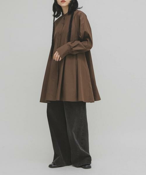 KBF / ケービーエフ ワンピース | WIDEフレアミニシャツワンピース | 詳細3