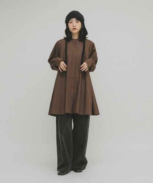 KBF / ケービーエフ ワンピース | WIDEフレアミニシャツワンピース | 詳細4