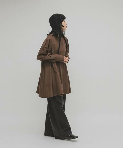 KBF / ケービーエフ ワンピース | WIDEフレアミニシャツワンピース | 詳細5